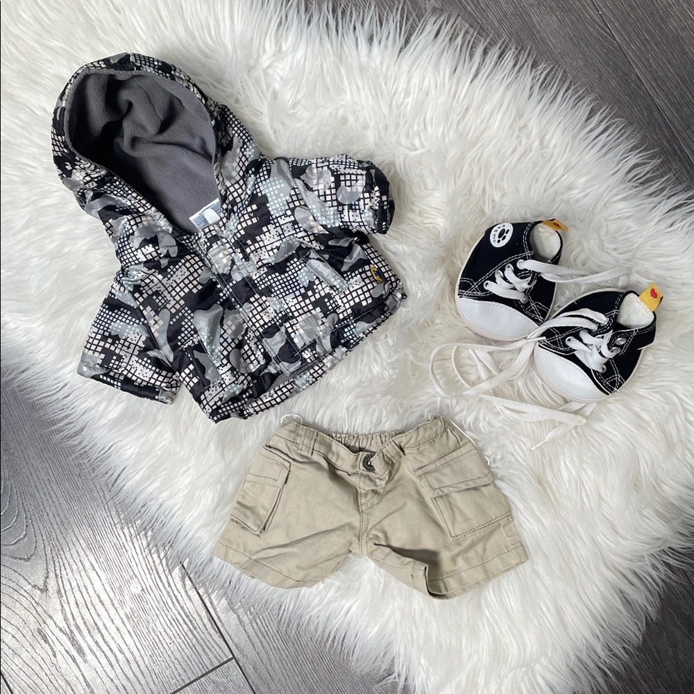 Build A Bear Workshop jacket,Shorts , and sneaker BABW Clothing